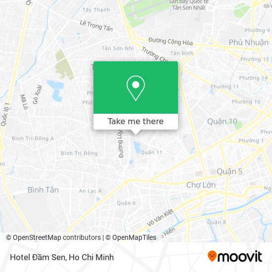 Hotel Đầm Sen map