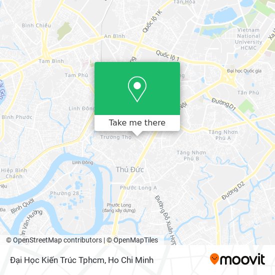 Đại Học Kiến Trúc Tphcm map