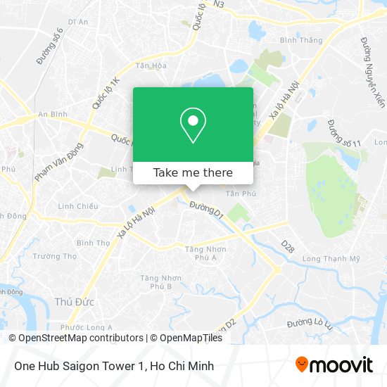 One Hub Saigon Tower 1 map