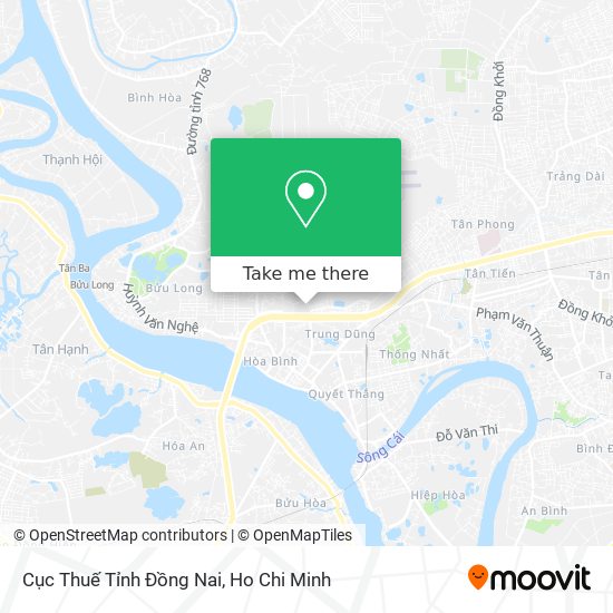 Cục Thuế Tỉnh Đồng Nai map