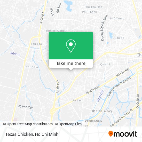 Texas Chicken map