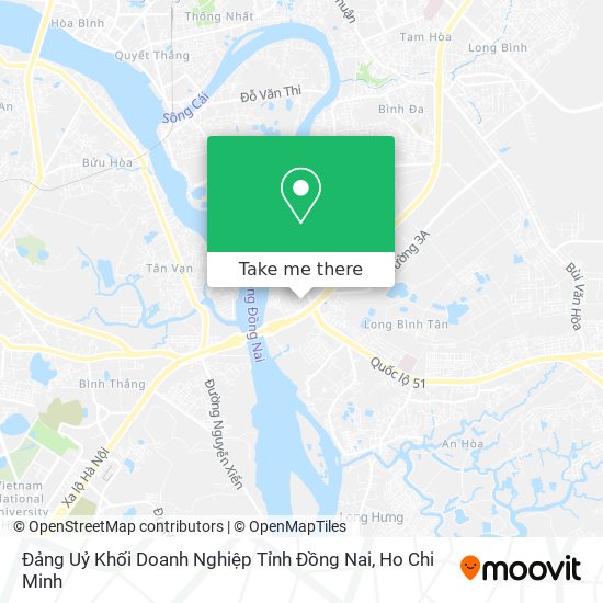 Đảng Uỷ Khối Doanh Nghiệp Tỉnh Đồng Nai map