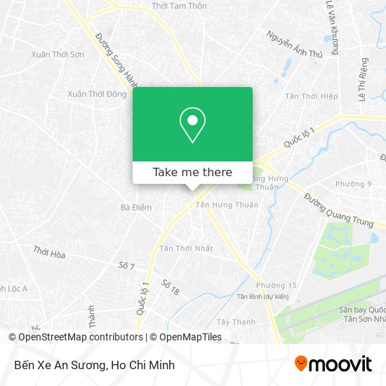 Bến Xe An Sương map