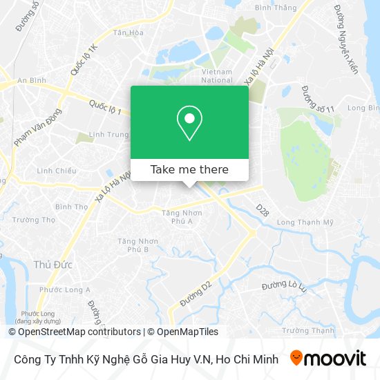 Công Ty Tnhh Kỹ Nghệ Gỗ Gia Huy V.N map