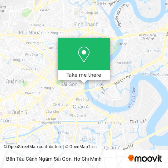 Bến Tàu Cánh Ngầm Sài Gòn map