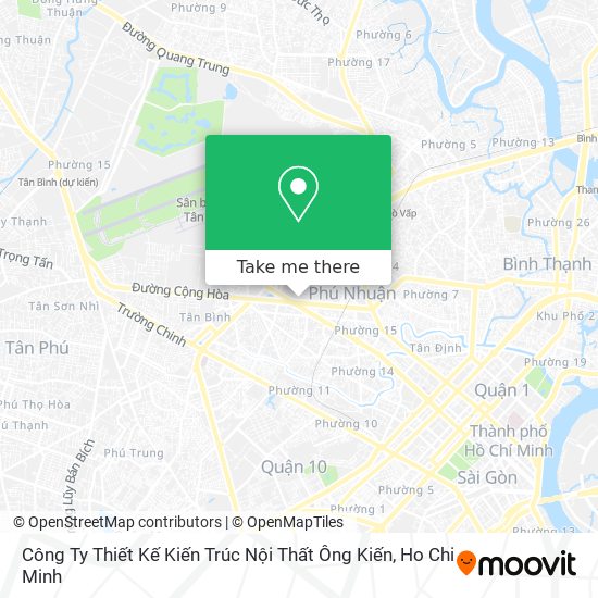 Công Ty Thiết Kế Kiến Trúc Nội Thất Ông Kiến map