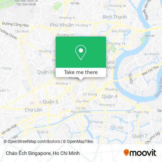 Cháo Ếch Singapore map