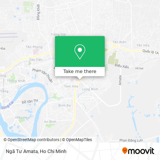 Ngã Tư Amata map