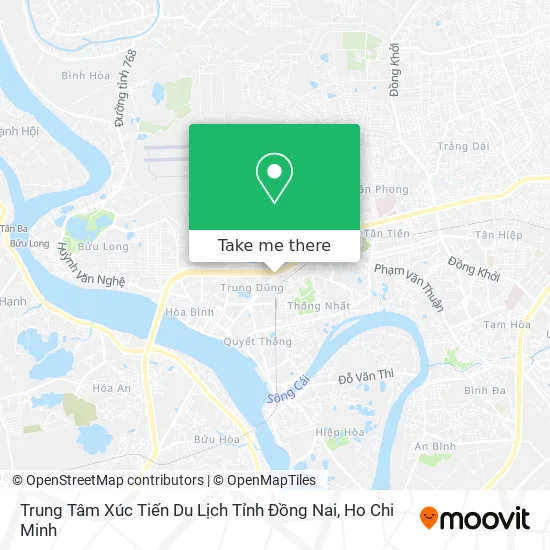 Trung Tâm Xúc Tiến Du Lịch Tỉnh Đồng Nai map