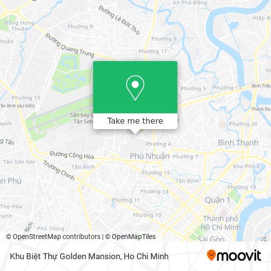 Khu Biệt Thự Golden Mansion map