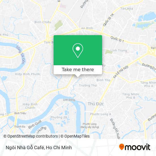 How to get to Ngôi Nhà Gỗ Café in Thủ Đức by Bus?