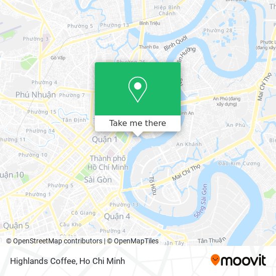 Highlands Coffee map