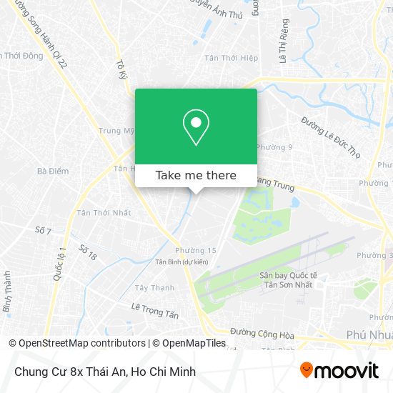 Chung Cư 8x Thái An map