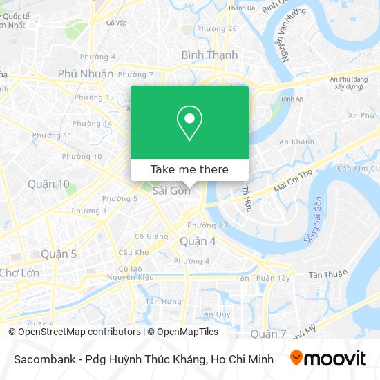 Sacombank - Pdg Huỳnh Thúc Kháng map