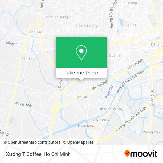 Xưởng T Coffee map