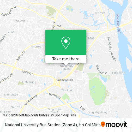 National University Bus Station (Zone A) map