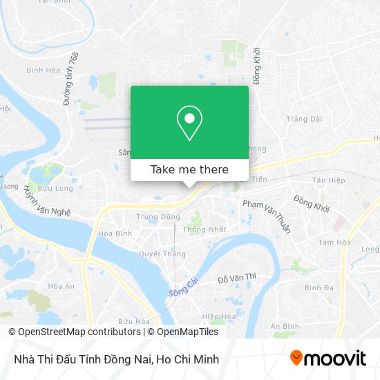 Nhà Thi Đấu Tỉnh Đồng Nai map