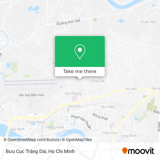 Bưu Cục Trảng Dài map