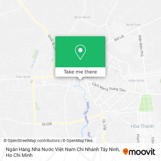 Ngân Hàng Nhà Nước Việt Nam Chi Nhánh Tây Ninh map