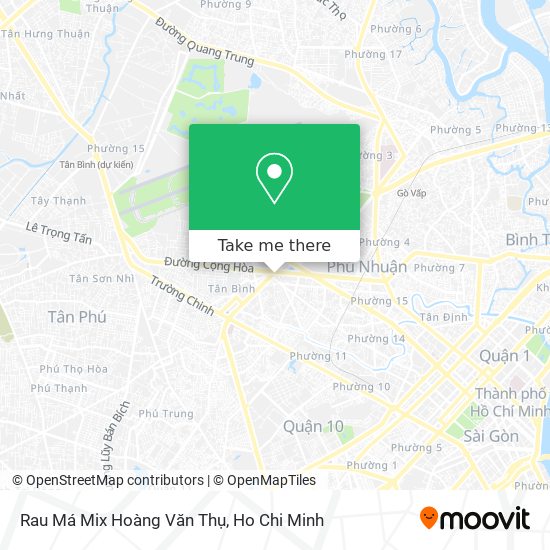 Rau Má Mix Hoàng Văn Thụ map