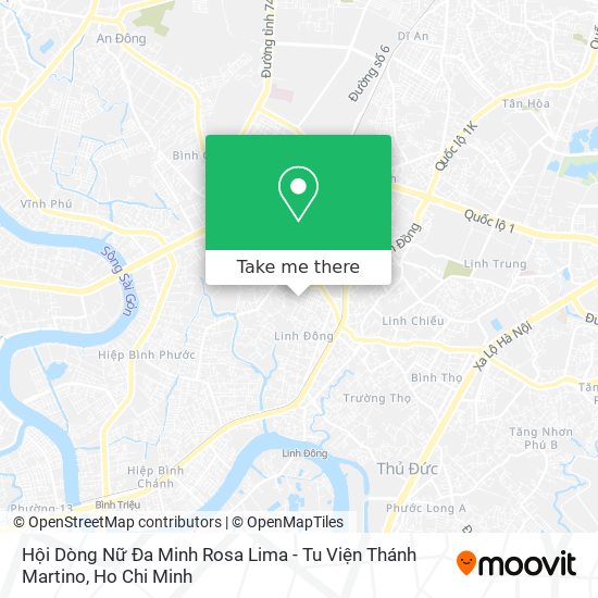 Hội Dòng Nữ Đa Minh Rosa Lima - Tu Viện Thánh Martino map