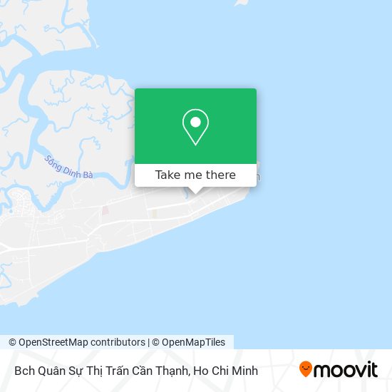 Bch Quân Sự Thị Trấn Cần Thạnh map