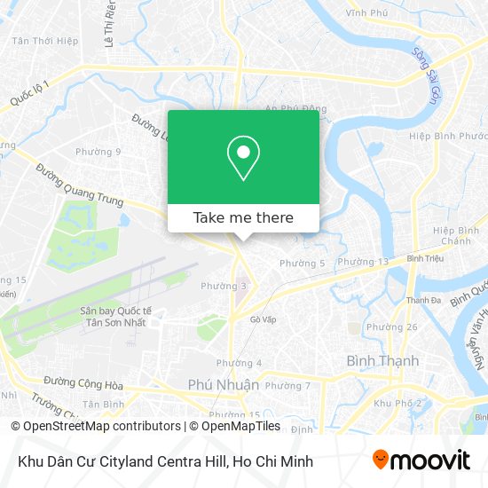 Khu Dân Cư Cityland Centra Hill map