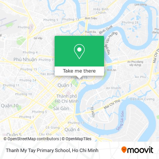 Thanh My Tay Primary School map