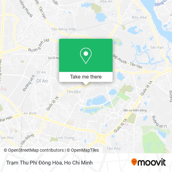 Trạm Thu Phí Đông Hòa map