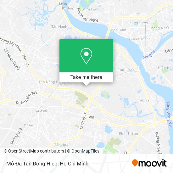 Mỏ Đá Tân Đông Hiệp map