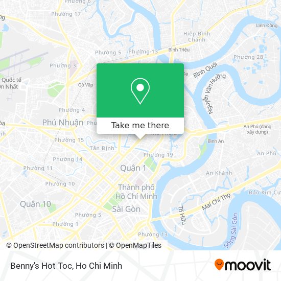 Benny's Hot Toc map