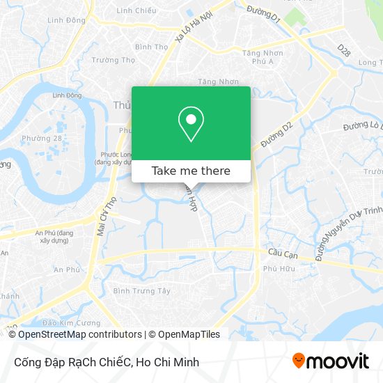 Cống Đập RạCh ChiếC map