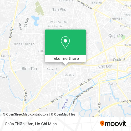 Chùa Thiền Lâm map