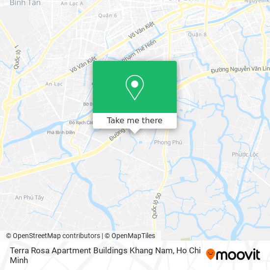Terra Rosa Apartment Buildings Khang Nam map