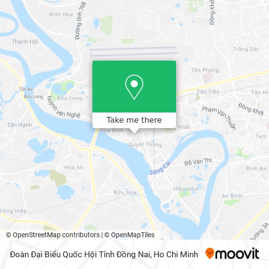 Đoàn Đại Biểu Quốc Hội Tỉnh Đồng Nai map