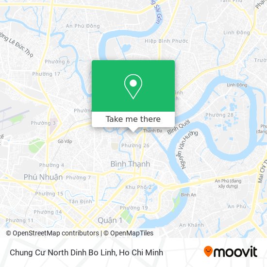 Chung Cư North Dinh Bo Linh map