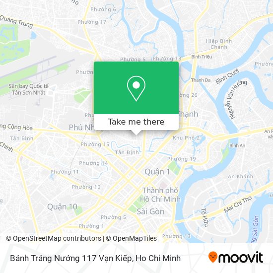 Bánh Tráng Nướng 117 Vạn Kiếp map