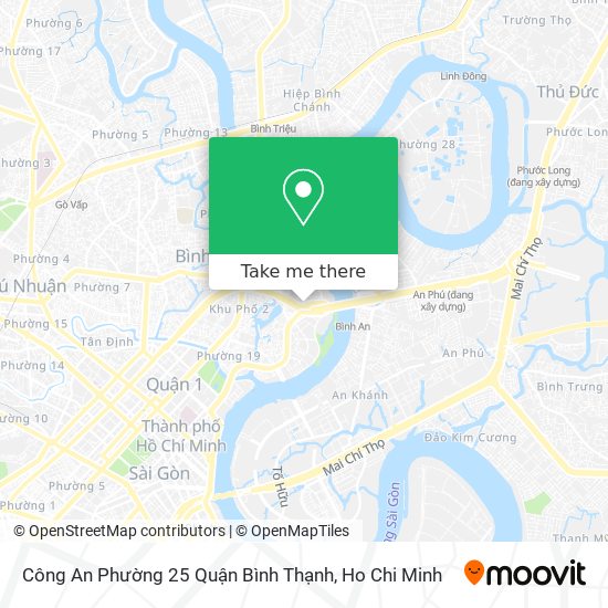 Công An Phường 25 Quận Bình Thạnh map