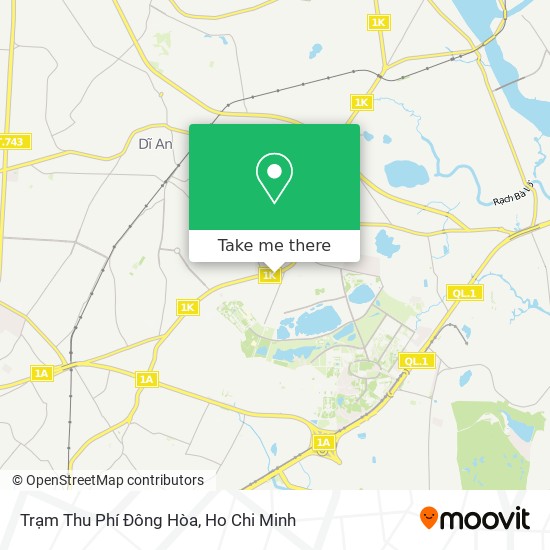 Trạm Thu Phí Đông Hòa map