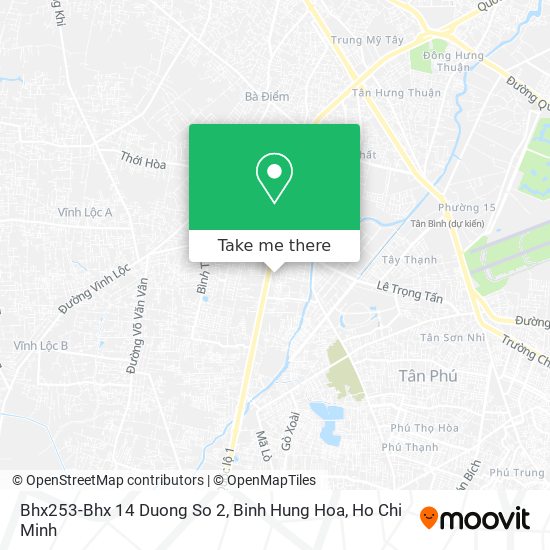 Bhx253-Bhx 14 Duong So 2, Binh Hung Hoa map