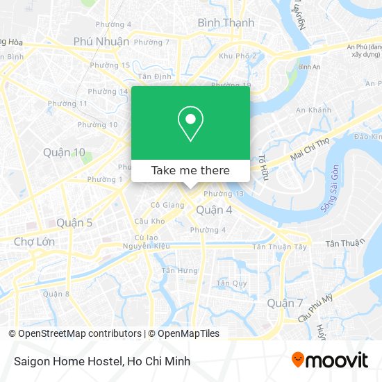 Saigon Home Hostel map