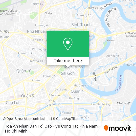 Toà Án Nhân Dân Tối Cao - Vụ Công Tác Phía Nam map