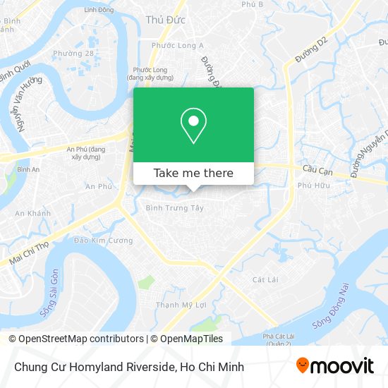 Chung Cư Homyland Riverside map