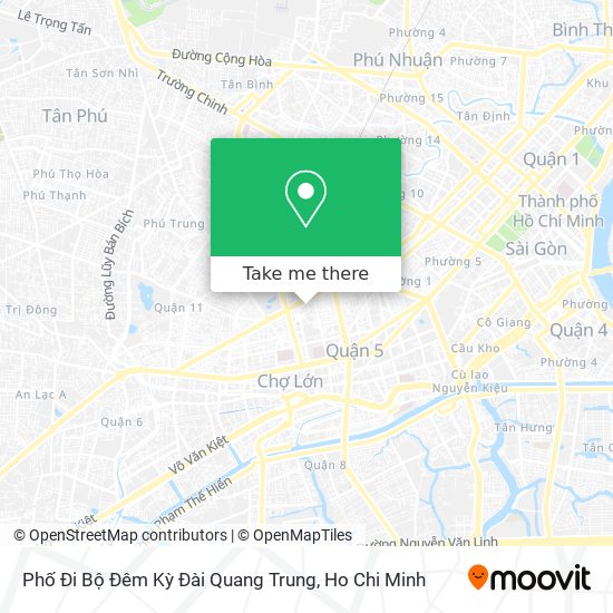 Phố Đi Bộ Đêm Kỳ Đài Quang Trung map