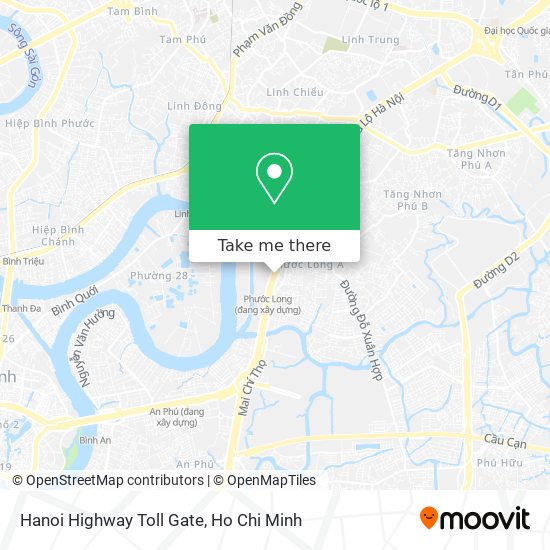 Hanoi Highway Toll Gate map