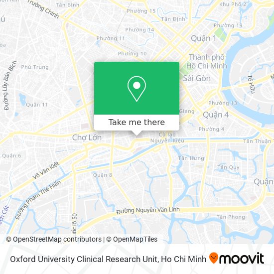 Oxford University Clinical Research Unit map