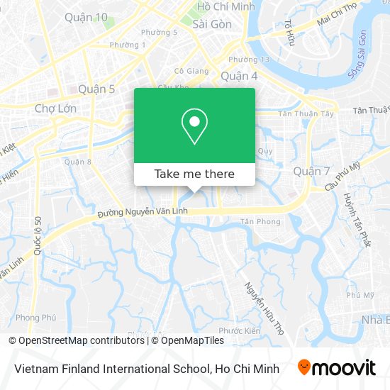 Vietnam Finland International School map