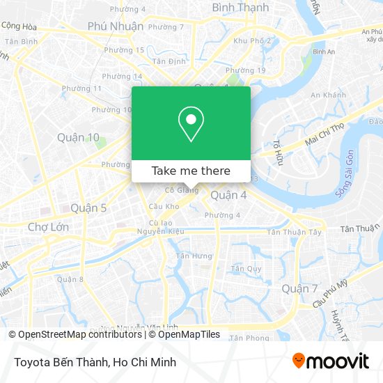 Toyota Bến Thành map