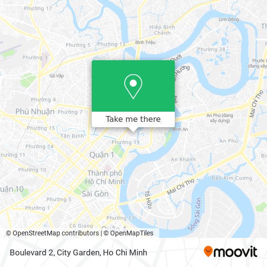 Boulevard 2, City Garden map