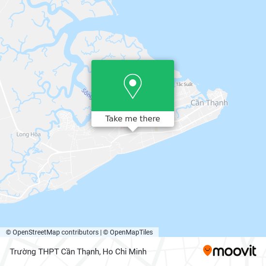 Trường THPT Cần Thạnh map